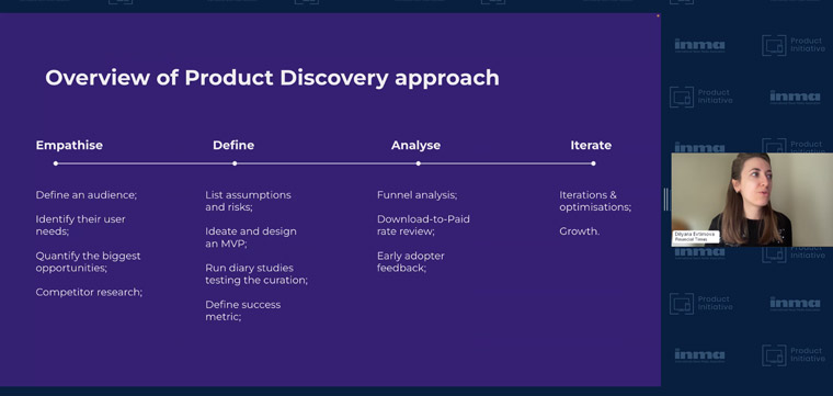 Dilyana Evtimova shared the FT's four-step discovery process.