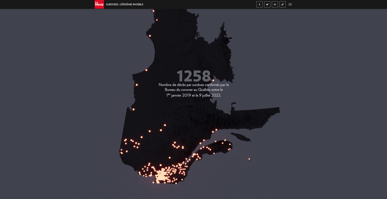 Visualisations helped put the number of overdoses in perspective.