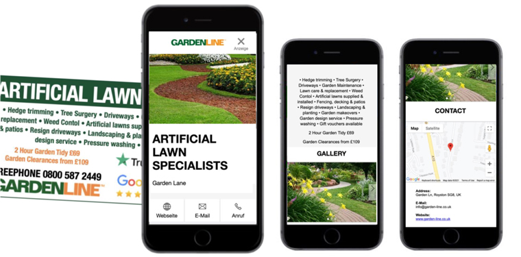 Landing pages derived from data when developing the creative directly loaded in an overlay on the publisher page could look like this.