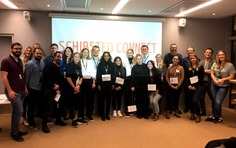 The Schibsted Connect buddy programme pairs Schibsted employees with interested students.