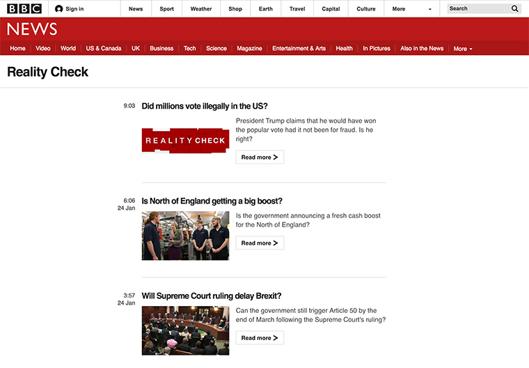 The fact-checking team at BBC is committed to uncovering the truth.