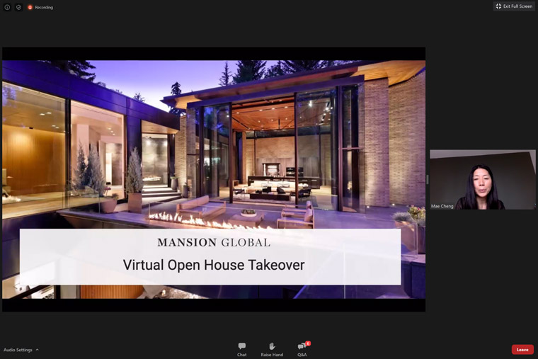 Virtual home tours are one of Mansion Global's content-to-commerce offerings.